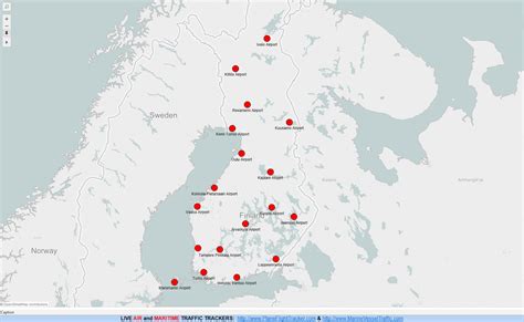 FINLAND AIRPORTS MAP | Plane Flight Tracker