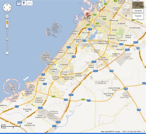 Map of Dubai