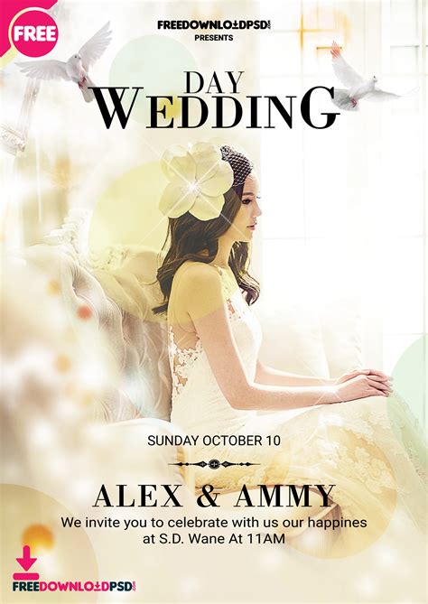 Wedding Flyer Template PSD | FreedownloadPSD.com