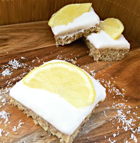 Healthy Lemon And Coconut Slice - Lose Baby Weight