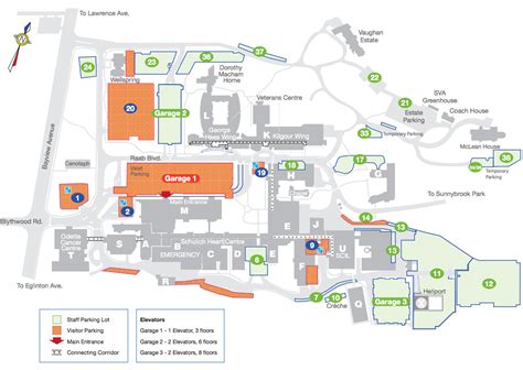 Map & Directions - Main Campus - Sunnybrook Hospital