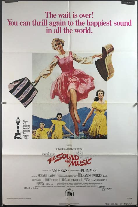 SOUND OF MUSIC, Original Vintage Movie Poster starring Julie Andrews. - Original Vintage Movie ...