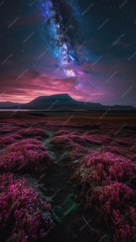 Premium AI Image | beautiful northern lights wallpaper background landscape