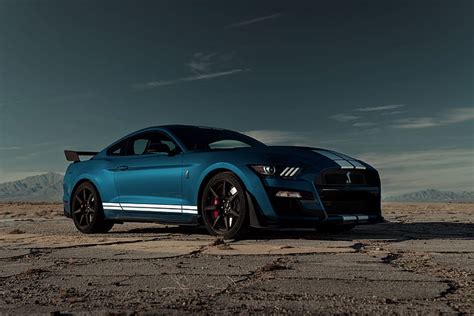 HD wallpaper: Ford, Ford Mustang Shelby GT500, Blue Car, Muscle Car ...