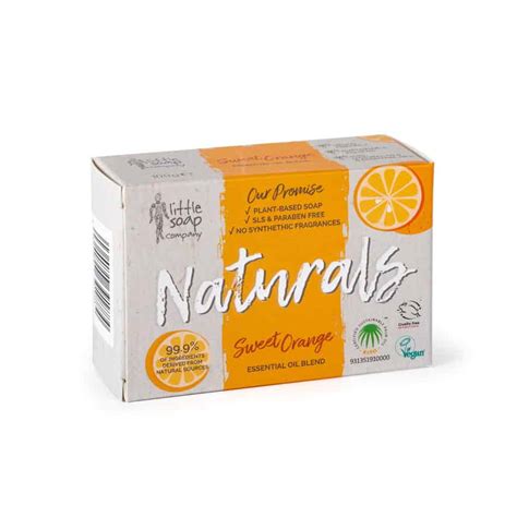 Naturals Sweet Orange Soap Bar 100g - Little Soap Company