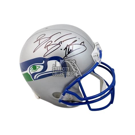 Brian Bosworth The Boz Autographed Seahawks Replica Full-Size Football Helmet - BAS COA | Steel ...