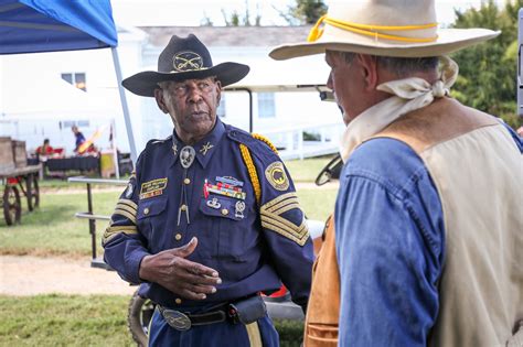 Last Buffalo Soldier visits more compact Texian Heritage Festival