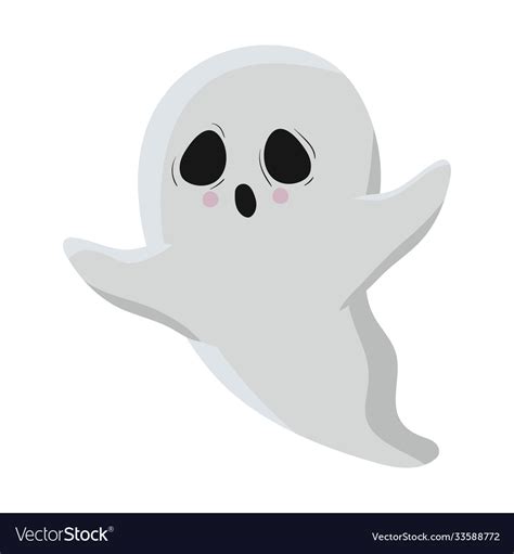 Halloween ghost cartoon design Royalty Free Vector Image