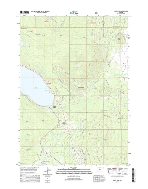 MyTopo Odell Lake, Oregon USGS Quad Topo Map