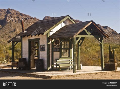 Old Western Train Station Image & Photo | Bigstock