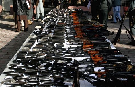 AFGHANISTAN-NANGARHAR-SEIZED WEAPONS