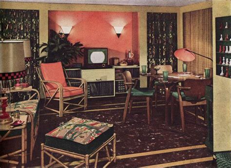 Vintage Images of American Living Rooms, Family Rooms, and Dens From ...