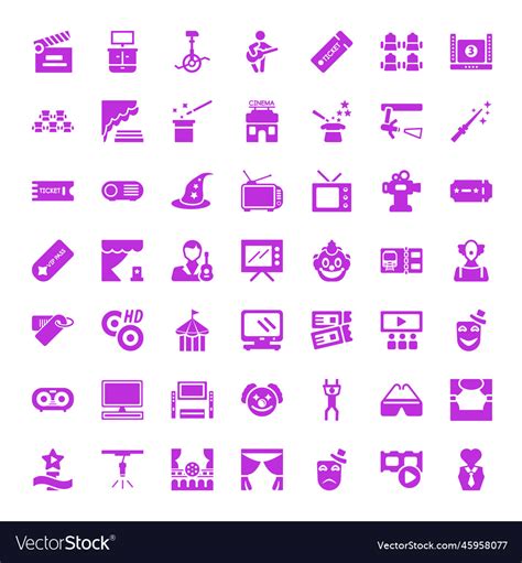 Show icons Royalty Free Vector Image - VectorStock