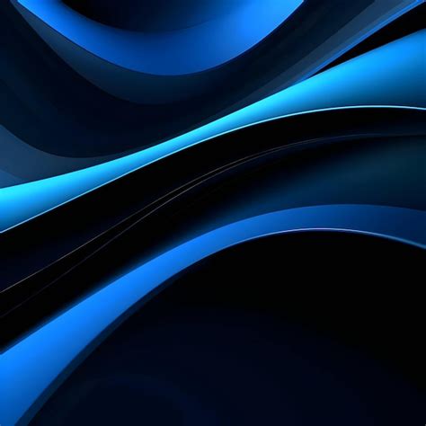 Premium Vector | Black and blue 3d waves lines as abstract background wallpaper