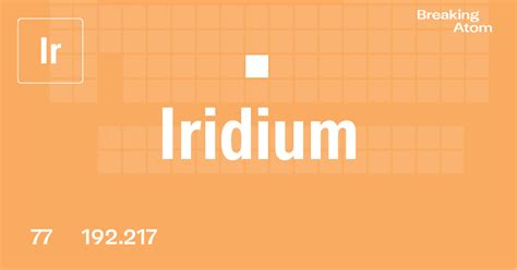 Iridium (Ir) - Atomic Number 77