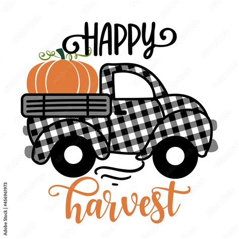 Happy Harvest - Happy Fall pumpkin festival design for markets ...