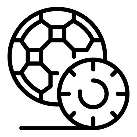 Premium Vector | Soccer ball icon outline vector Field stadium Game play