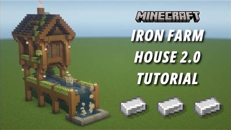 the iron farm house 2 0 is shown in minecraft