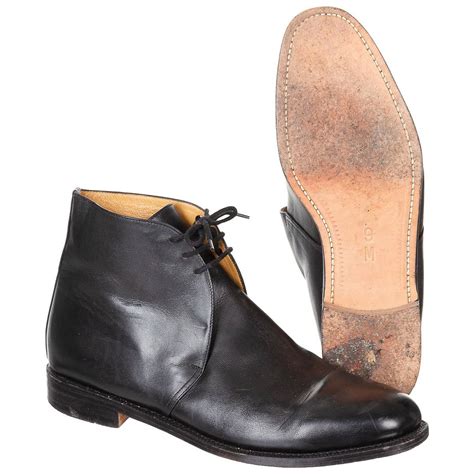 GB SHOES - LEATHER - BLACK - USED | Military Surplus \ Used Clothing ...