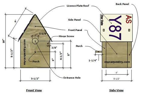 License Plate Birdhouse | Bird house kits, License plate crafts, Bird houses