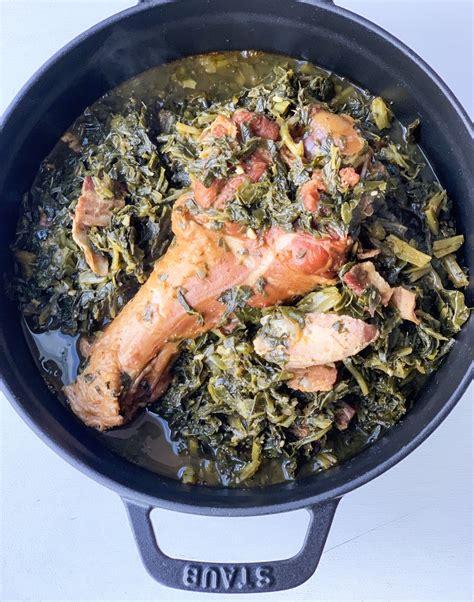 Creole Collard Greens with Smoked Turkey - Creole Contessa