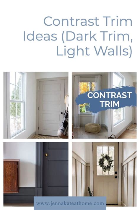 Contrasting Trim Ideas (Dark Trim, Light Walls) - Jenna Kate at Home ...