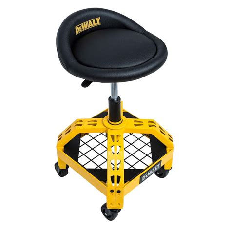 DEWALT DXSTAH025 24 in. H x 16 in. W x 16 in. D Adjustable Shop Stool ...