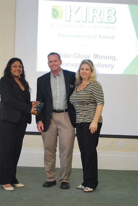 Recipient of the 2014 KIRB Large Business Environmental Award – White Glove Moving, Storage, and ...