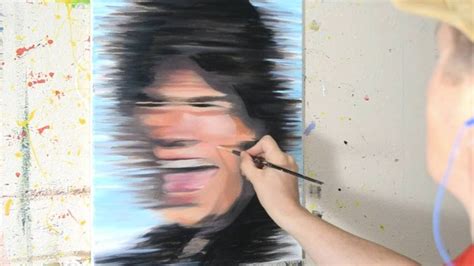 Painting a Portrait of Mick Jagger - Motion Blur Effect - YouTube