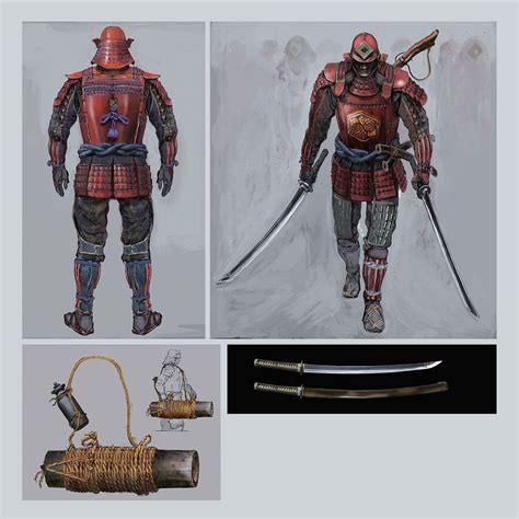 Red Guard with Dual Katanas Art - Sekiro: Shadows Die Twice Art Gallery | Concept art characters ...