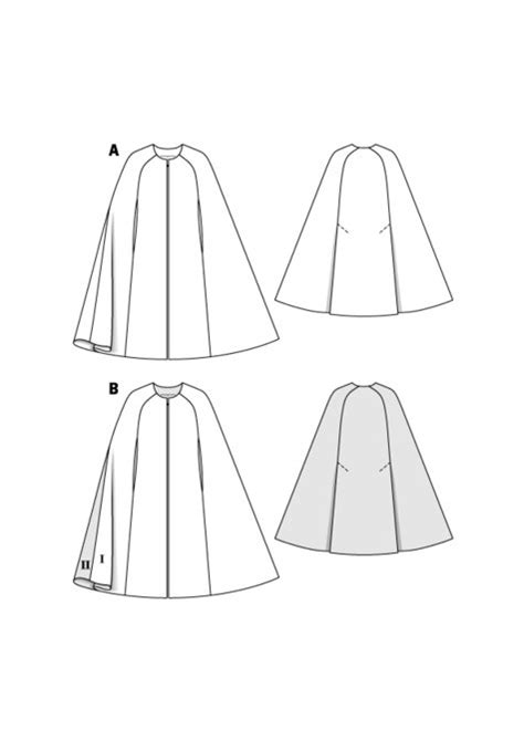 Long Cape 11/2015 #117B – Sewing Patterns | BurdaStyle.com