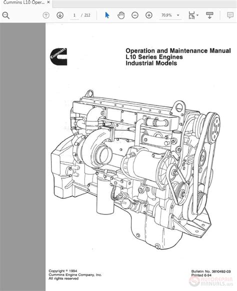 Cummins L10 Series Engine Workshop Manual | Auto Repair Manual Forum ...