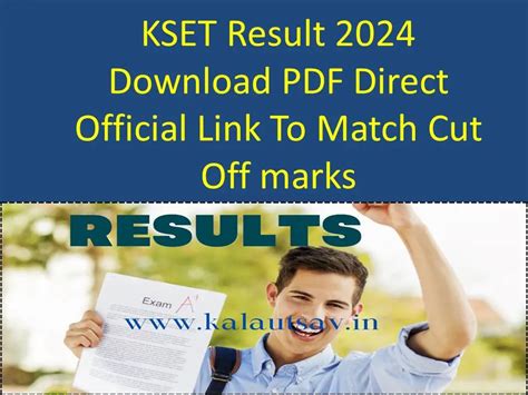 KSET Result 2024 (OUT Today) PDF Download Cut Off marks KEA @cetonline ...