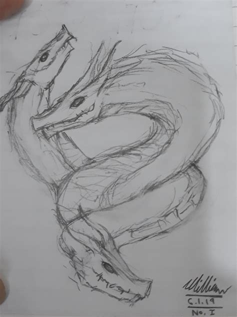 Dragon I 2019: Hydra : r/drawing