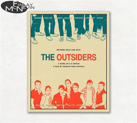 THE OUTSIDERS Movie Poster, Fine Art Print beige Version - Etsy