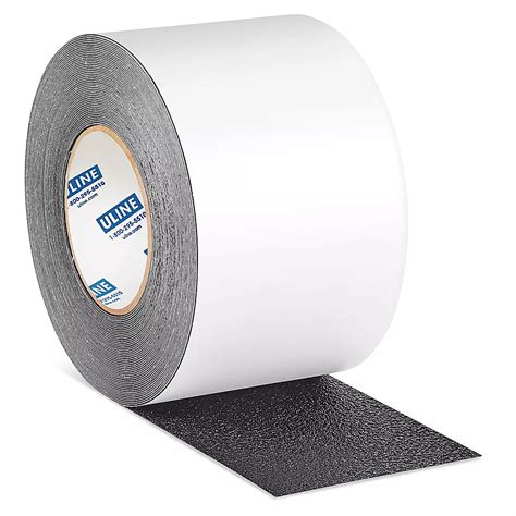 Waterproof Anti-Slip Tape - 4" x 60', Black S-24750BL - Uline