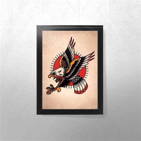 Neo Traditional Eagle Tattoo