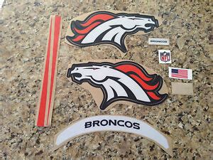 Nike Pro Combat Denver Broncos Full Size Football Helmet Decals Manning Miller | eBay