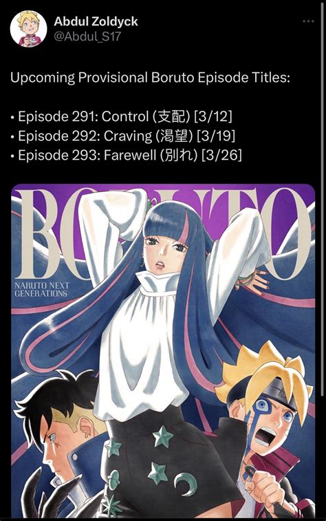 Anime spoilers : r/Boruto