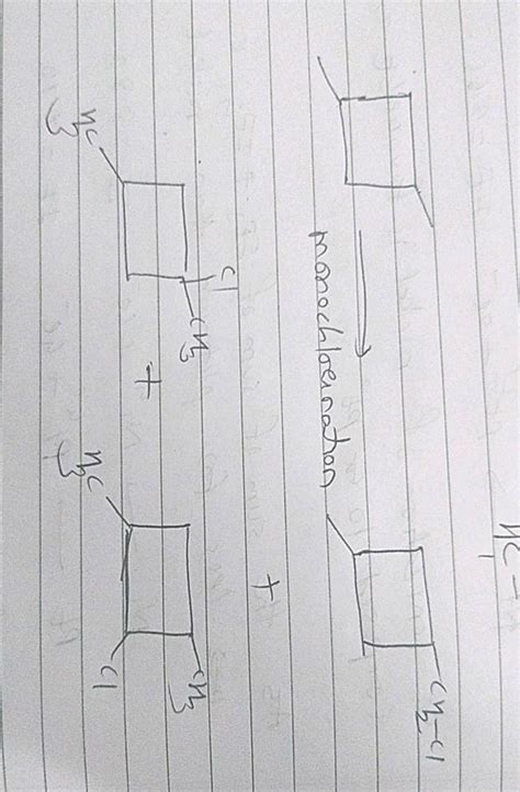 on (B) : Monochloroination & ozonolysis reactions A cycloalkane having molecular mass 84 and ...