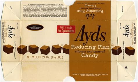 Ayds Reducing Plan candy box - 1960's or 1970's | How to make light ...