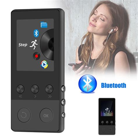 MP3 Player, EEEkit Bluetooth Button Sports Music Player with Metal Touch ,40 Hours Playback ...