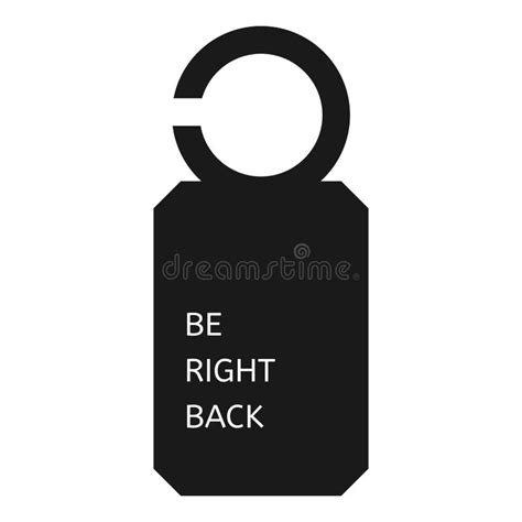 Be Right Back Sign Stock Illustrations – 589 Be Right Back Sign Stock ...