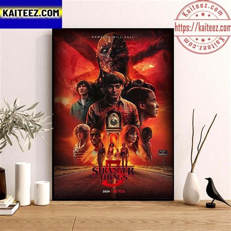 Stranger Things 5 Hawkins Will Fall Season 5 2024 New Poster Wall Decor ...