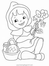 Coloring Pages Little Red Riding Hood sketch template