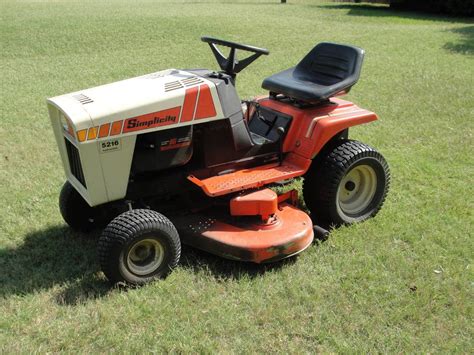 Simplicity 5216 riding lawn mower for sale - RonMowers