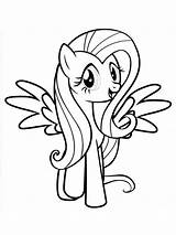 Fluttershy coloring pages sketch template