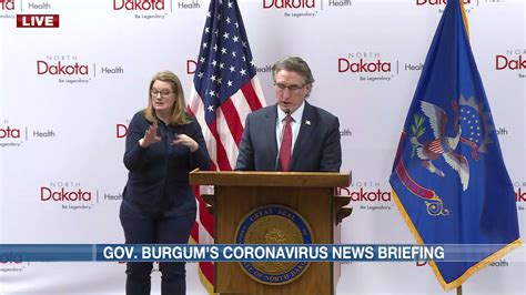 Gov. Doug Burgum holds COVID-19 briefing (continued). We apologize for ...