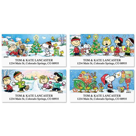 PEANUTS® Holiday Fun Address Labels | Current Catalog