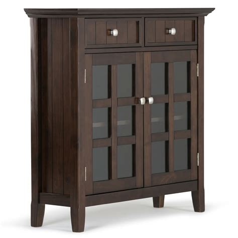 Simpli Home Acadian 2 Drawer Entryway Storage Cabinet & Reviews | Wayfair